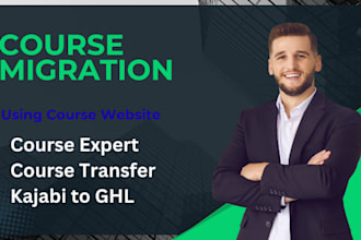 design or migrate your online course to kajabi, teachable and ghl