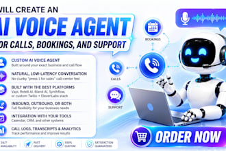 build a custom ai voice agent for calls, bookings, and support for your business