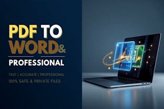 convert PDF to word, excel, and do accurate typing work