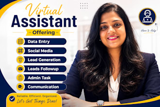 be your virtual assistant for admin and marketing