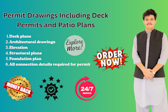 do permit drawings including deck permits and patio plans