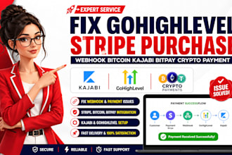 fix gohighlevel stripe purchase webhook bitcoin kajabi bitpay crypto payment