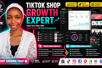 tiktok shop setup tiktok shop marketing social media manager tiktok US account
