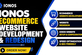 design ionos ecommerce website development redesign ionos business website