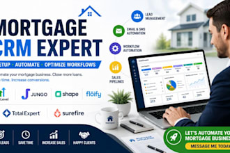 automate mortgage CRM workflow with ghl jungo floify shape total expert surefire
