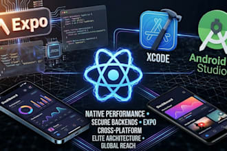 develop expert flutter and react native mobile applications