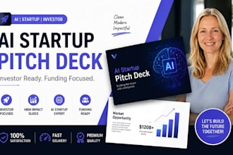 ai startup pitch presentation slides,verture capital pitch decks redesign expert