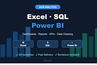 be your data analytics using excel, sql and power bi