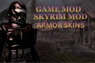 create or fix custom skyrim and fallout 4 mods, armor, weapons and 3d game asset