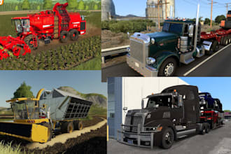 develop custom ats, ets2, truck simulator mods, farming simulator, fs22, farm
