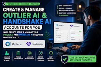 create and  manage your outlier, mercor, rws and handshake ai, scale ai accounts
