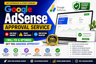 setup google adsense approval, adsense setup, fix low value content issues
