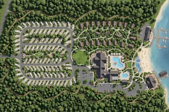 create rv resort maps, campground brochures and tourism illustrations