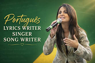 write brazilian folk portuguese lyrics sertanejo love emotion song or voice over