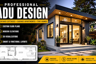 design adu backyard cottage garage apartment tiny house floor plans conversion