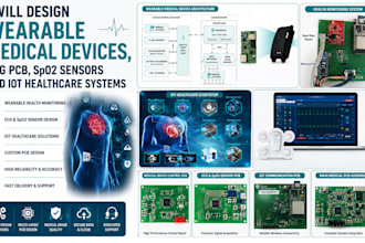 design wearable medical devices  ecg pcb sp02 sensors and iot healthcare system