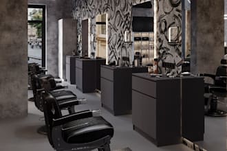 maximize salon layout,update barber shop,beauty studio design,3d spa,powder room