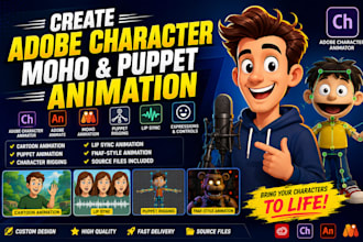 create adobe character moho fnaf puppet animation cartoon animation puppeteer