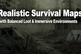 design survival focused dayz maps with balanced loot, immersive environments