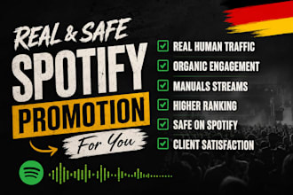 promote your german spotify music for real streams