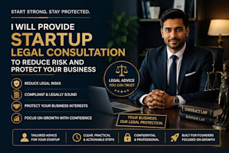 provide startup legal consultation to reduce risk and protect your business