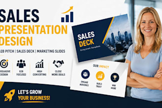 high converting sales presentation design,b2b pitch,sales deck marketing slides