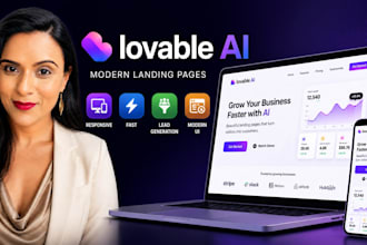 build a modern lovable ai landing page