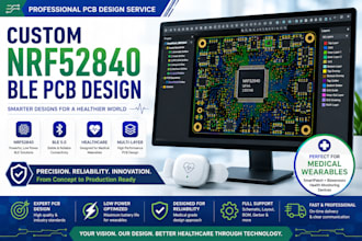 build custom nrf52840 ble pcb for smart healthcare products