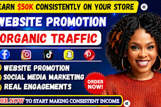 promote website, peptide, substack with social media marketing to boost traffic