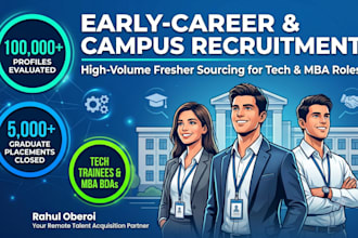 manage your fresher hiring campus recruitment and volume sourcing