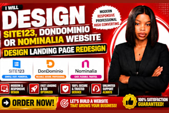 design site123 dondominio nominalia website and landing page website redesign