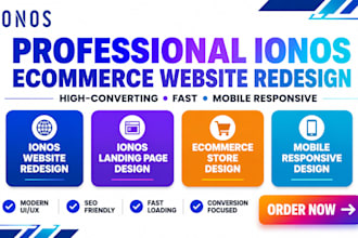 design professional ionos ecommerce business website redesign ionos landing page