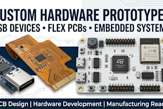 design custom hardware prototypes, usb devices and flex pcbs