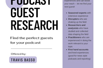 research your podcast guests