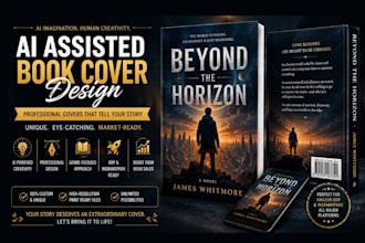 design a professional ai assisted book cover for your novel