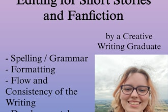 proofread and edit your short story or fanfiction