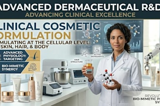 develop cosmetic formulations for skincare, hair care and beauty products