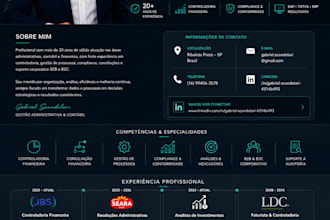 profissional administrativo, financeiro e contábil