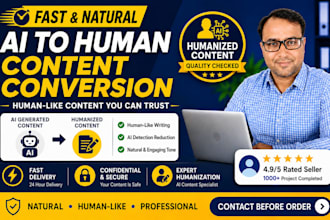 humanize ai content and rewrite ai generated text