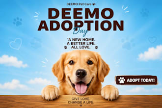 design pet ads, flyers, and social media posts for pet brands