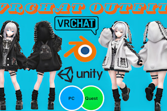 design custom vrchat outfit avi avatar 3d avatar model vr character nsfw avatar