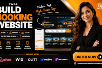 build hotel booking short term rental property website airbnb vacation yacht