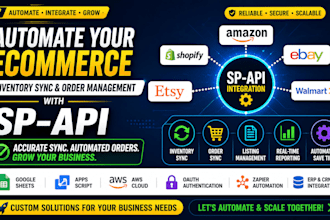 automate amazon inventory sync and order management with sp API