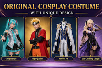 sew a replica custom cosplay costume you want
