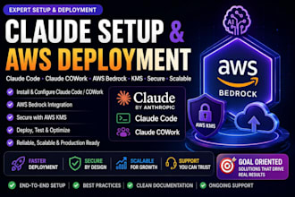 install claude cowork claude code aws bedrock claude setup deploy aws kms claude