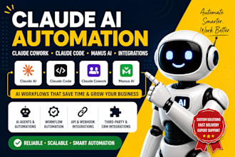 be your claude ai automation claude cowork manus claude integration expert