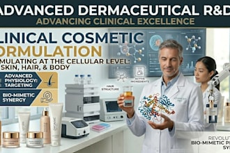 do cosmetic product formulation, skincare formulation, and product development