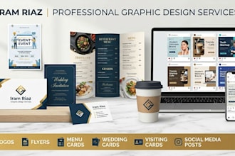 be your professional graphic designer for logo, flyer, and social media posts
