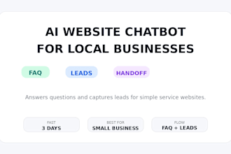 build ai chatbot for local service business