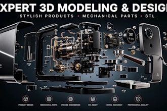 do mechanical engineering design, sloidworks, product design, cad design, stl